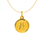 22K Yellow Gold "A" Medallion Pendant (1 grams)