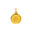 22K Yellow Gold "A" Medallion Pendant (1 grams)