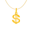 22K Yellow Gold Dollar Sign Pendant (2 grams)