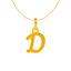 22K Yellow Gold Letter "D" Pendant (1.3 grams)