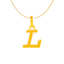 22K Yellow Gold Letter "L" Pendant (1.3 grams)