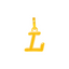 22K Yellow Gold Letter "L" Pendant (1.3 grams)