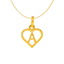 22K Yellow Gold Letter "A" Pendant (1.2 grams)