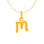22K Yellow Gold Letter "M" Pendant (1.3 grams)