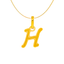 22K Yellow Gold Letter "H" Pendant (1.3 grams)