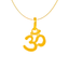 22K Yellow Gold Om Pendant (1.5 grams)