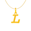 22K Yellow Gold Letter "L" Pendant (1.3 grams)