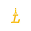 22K Yellow Gold Letter "L" Pendant (1.3 grams)