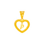 22K Yellow Gold Letter "P" Pendant (1.2 grams)