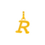 22K Yellow Gold Letter "R" Pendant (1.5 grams)
