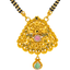 22K Gold, Emerald, Kundan, Ruby & CZ Mangalsutra (17.5 grams)