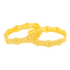 22K Yellow Gold Filigree Bangle Set of 6 (85.6 grams)