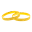 22K Yellow Gold Filigree Bangle Set of 6 (93.2 grams)