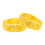 22K Yellow Gold Filigree Bangle Set of 2 (73.8 grams)