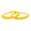 22K Yellow Gold Filigree Bangle Set of 2 (47.9 grams)