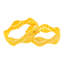 22K Yellow Gold Filigree Bangle Set of 2 (48.4 grams)
