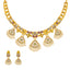 22K Antique Gold & Kundan Necklace Set (50.3 grams)