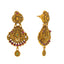 22K Yellow Gold Temple Choker Set with Ruby & Emerald (34.7 grams)