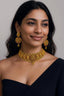 22K Temple Gold Choker Set with Ruby & Emerald Stones (30 grams)