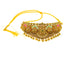 22K Gold CZ Temple Choker Set with Jhumka Earrings (44.6 grams)