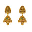 22K Yellow Gold Temple Lakshmi Choker Set with Ruby & CZ (49.4 grams)