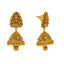 22K Yellow Gold Temple Lakshmi Choker Set with Ruby & CZ (49.4 grams)