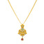 22K Gold Antique Kundan Emerald Ruby Pendant & Earring Set (13.5 grams)