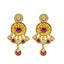 22K Gold Antique Kundan Ruby Pendant Set (28.1 grams)