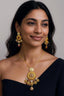 22K Gold Antique Kundan Ruby Pendant Set (28.1 grams)