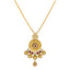 22K Gold Antique Kundan Ruby Pendant Set (28.1 grams)