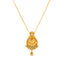22K Gold Kundan Ruby Antique Pendant & Earrings Set (20.7 grams)