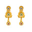 22K Gold Antique Kundan Emerald Ruby Pendant Set (16.3 grams)