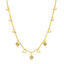 22K Yellow Gold Pearl Charm 18 inch Beaded Chain (8.6 grams)