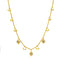 22K Yellow Gold Pearl Charm 18 inch Beaded Chain (8.6 grams)