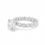 14K White Gold Lab Grown 6.45ct Diamond Eternity Size 7 Ring (4.8 g)