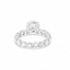 14K White Gold Lab Grown 6.45ct Diamond Eternity Size 7 Ring (4.8 g)