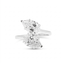 14K White Gold Lab Grown 4.01ct Diamond Ring Size 7 (4.2 grams)