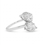 14K White Gold Lab Grown 4.01ct Diamond Ring Size 7 (4.2 grams)