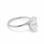 14K White Gold 3.02ct Oval Lab Grown Diamond Ring Size 7 (2.8 grams)