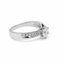 18K White 0.85ct Gold Lab Grown Diamond Pave Ring Size 7 (5.09 grams)