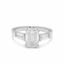14K White Gold Lab Grown 2.7ct Diamond Ring Size 6.5 (3.2 grams)