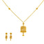 22K Yellow Gold Filigree Necklace Set (24gm)
