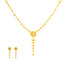 22K Yellow Gold Filigree Choker Necklace Set (25.5gm)