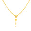 22K Yellow Gold Filigree Choker Necklace Set (25.5gm)