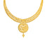 22K Yellow Gold Filigree Necklace Set (31.8gm)