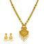 22K Yellow Gold Filigree Necklace Set (51gm)