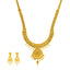 22K Yellow Gold Filigree Necklace Set (78.6gm)