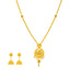 22K Yellow Gold Filigree Necklace Set (69.4gm)