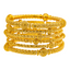 22K Yellow Gold Pipe Bangle Set of 6 (90.9gm)