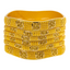 22K Yellow Gold Artisan Bangle Set of 6 (86.5gm)